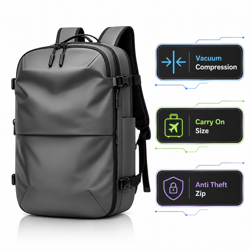 Vacuum Compression Travel BackPack